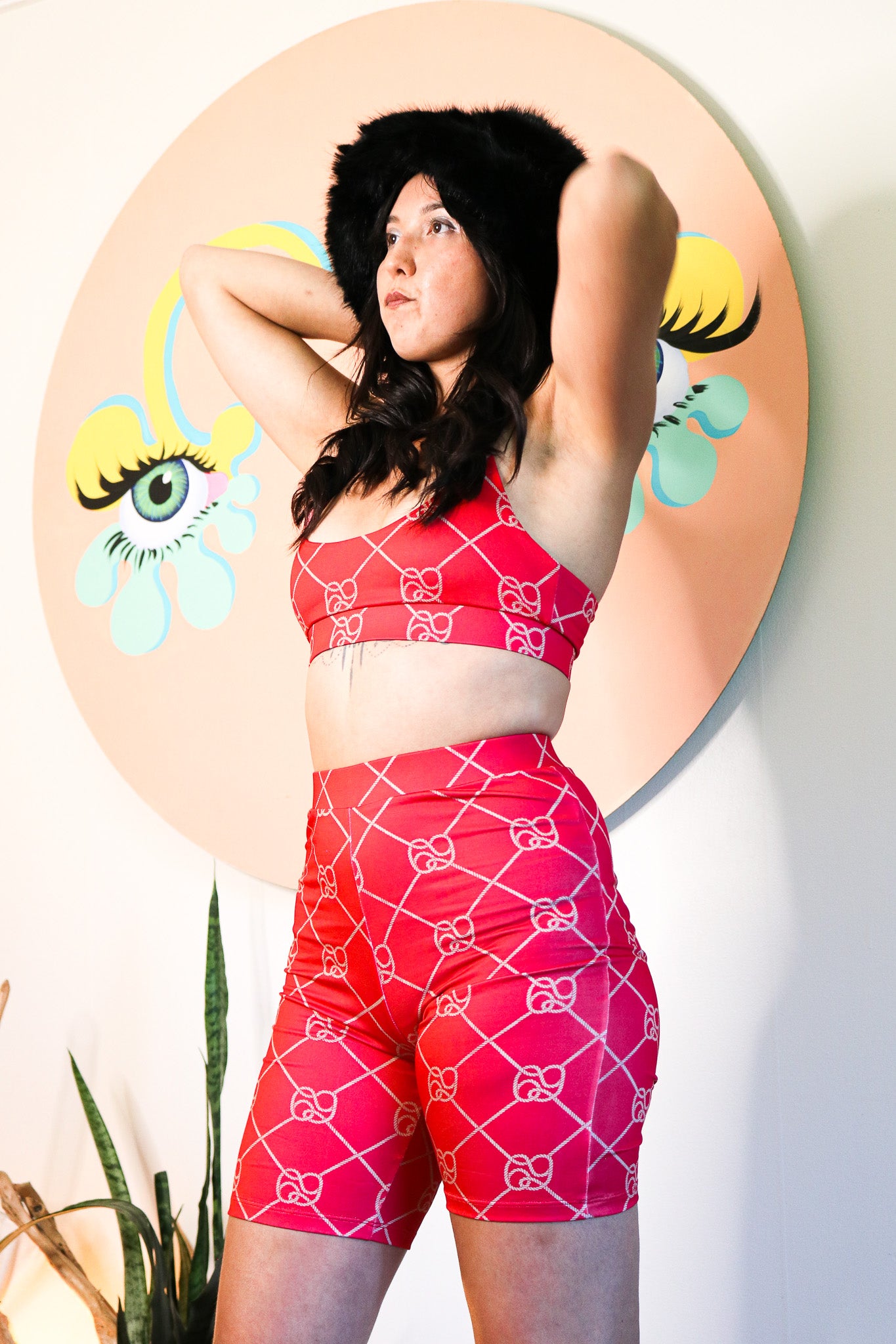 HARD KNOT BIKE SHORTS RED