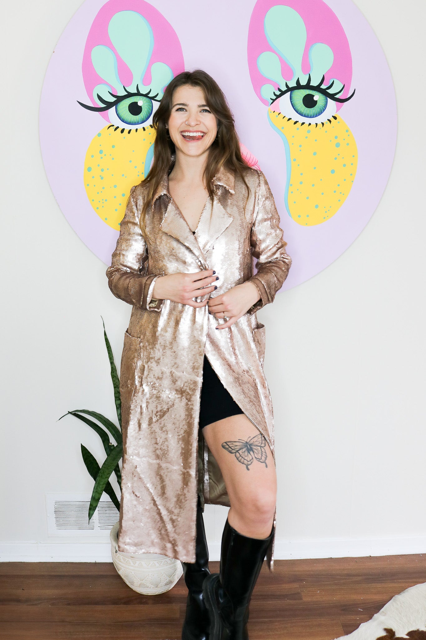 Champagne Prism Trench