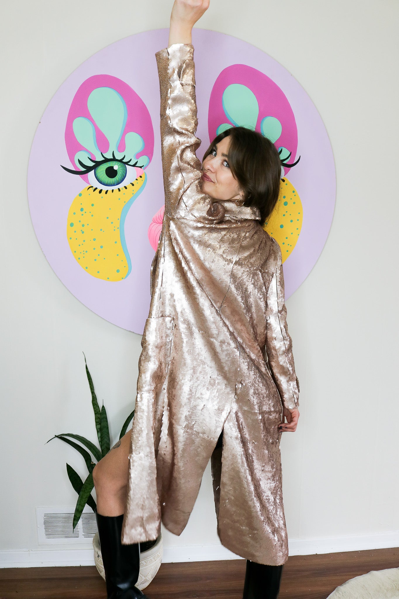 Champagne Prism Trench