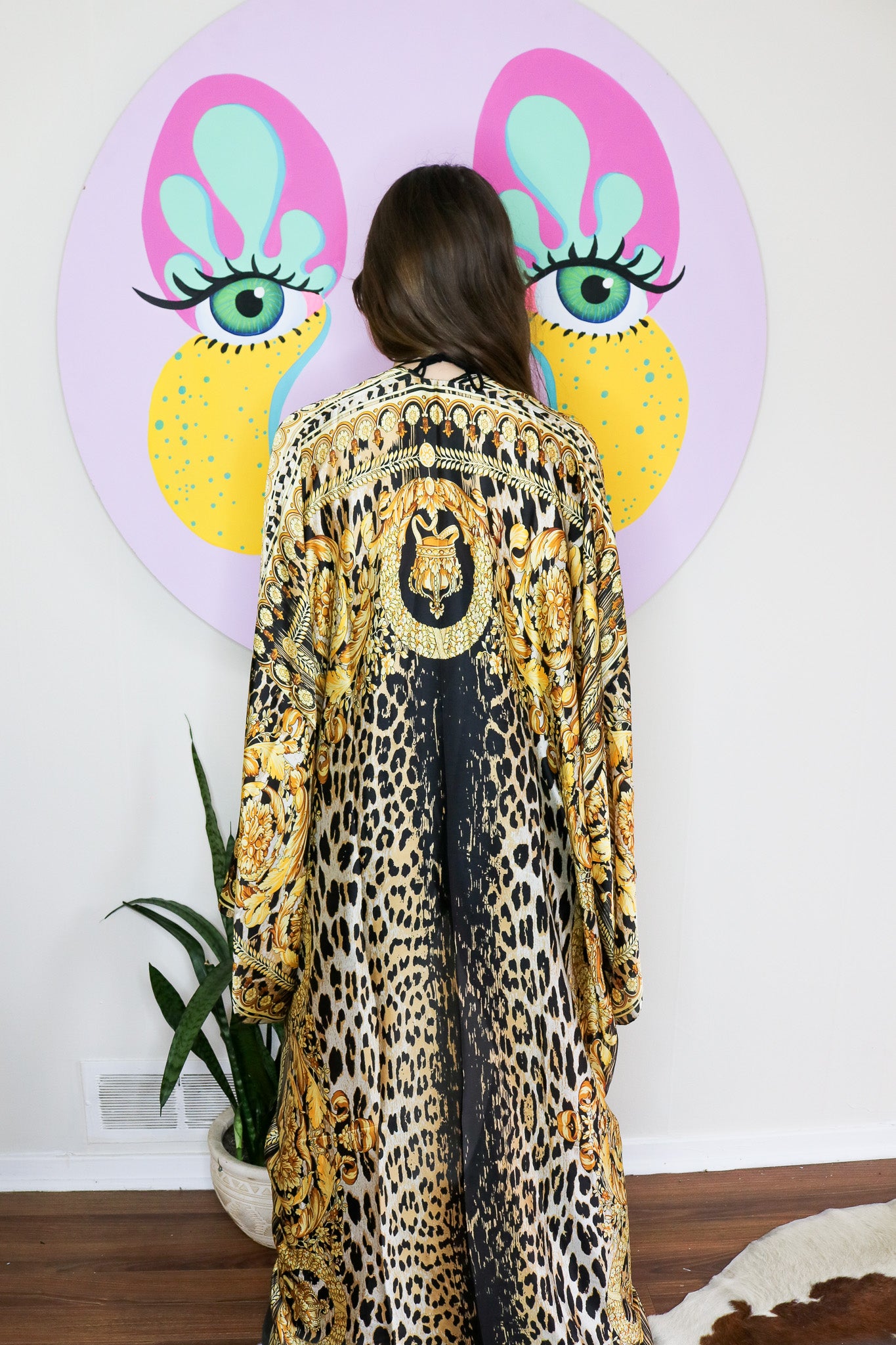 Gilded Leopard Kimono