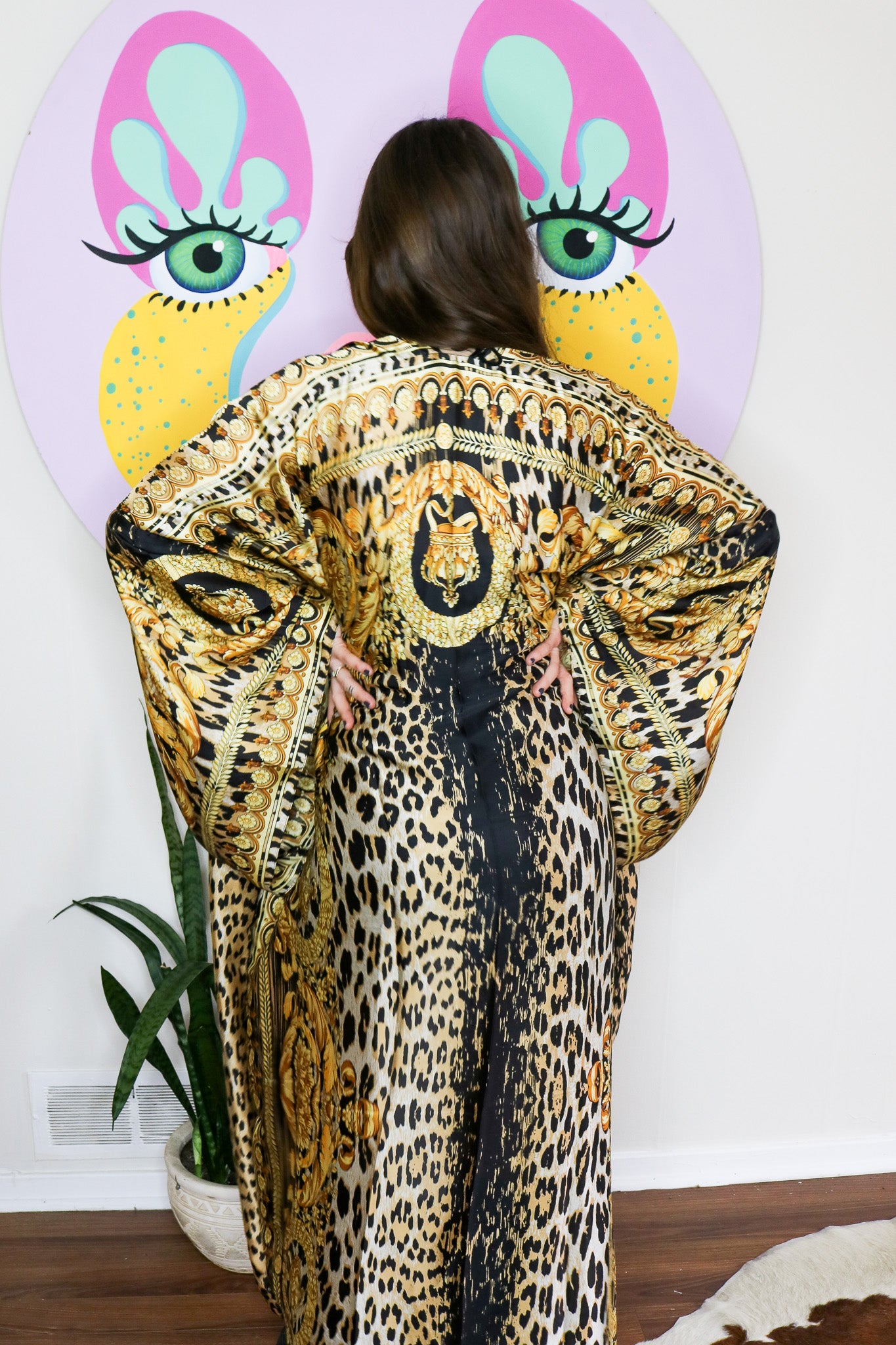 Gilded Leopard Kimono