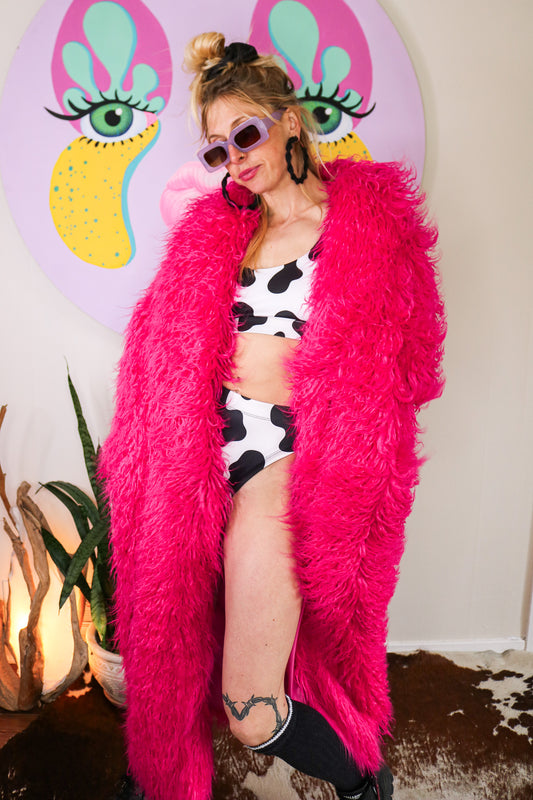 Hot Pink Faux Mo