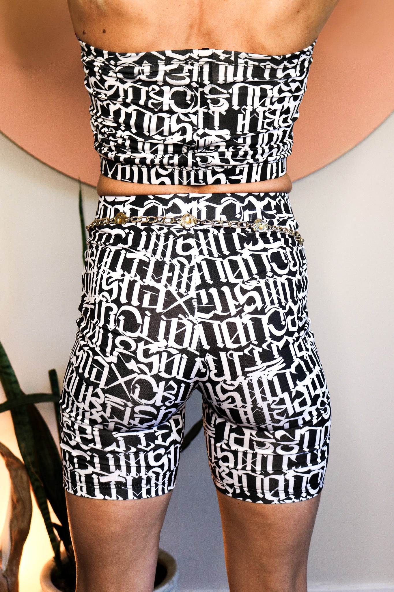 SECRET SNAX BIKE SHORTS WHITE